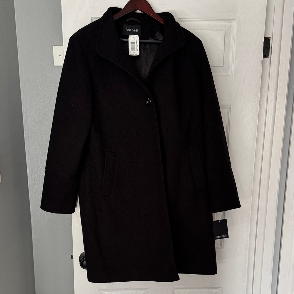 Women's Elegant Black Trench Coat